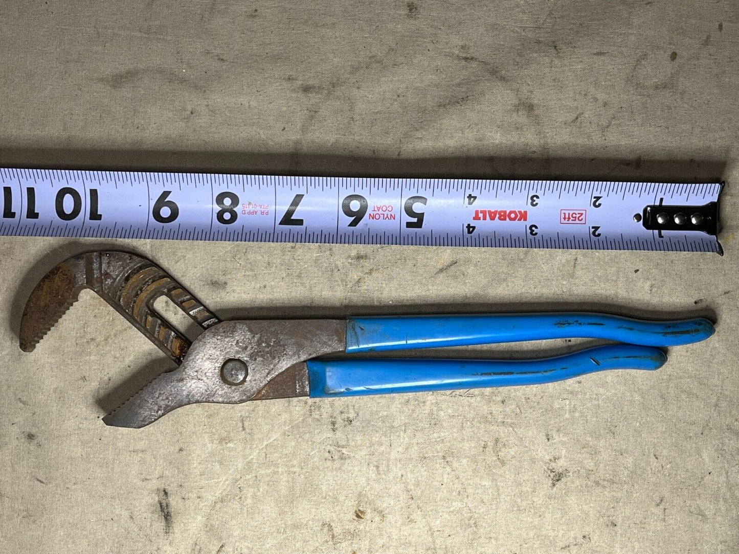 SLIP JOINT PLIERS 10'' 1-5/16 ALLOY STEEL STRAIGHT JAW GGG-P-47 5120-00-223-7396
