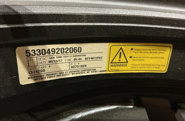 Wheel Parts Kit 3SK131 NSN 2530-01-223-2616 - photo 4