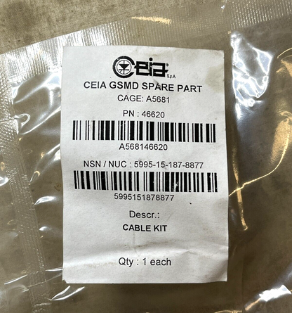 NEW CEIA GSMD CABLE KIT GROUND 46620 5/16'' 5995-15-187-8877 USA