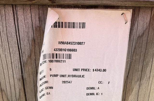 Pump Unit 03H14A-HYD/S1 NSN 4320-01-618-6603 - photo 4
