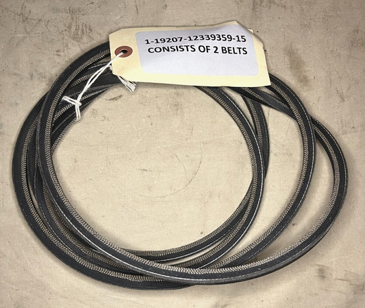 HUMMER HUMVEE HMMWV M998 AM GENERAL 12339359-15 POWER STEERING V-BELT SET OF 2