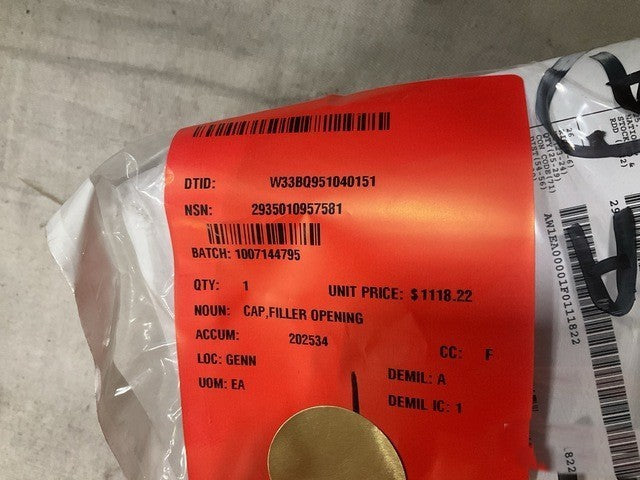 Filler Opening Cap HH-60 NSN 2935-01-095-7581 - photo 5