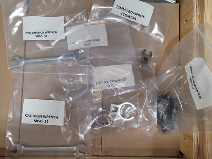 LOT OF HAND TOOLS - WRENCH FLEX SHALLOW SOCKET CROWFOOT 3/8 DRIVE SCREW CAP