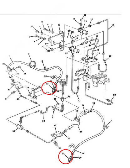 M998 HMMWV HUMMER 12339235 FITTING CALIPER BRAKE TUBE COUPLING 4730-01-184-6971