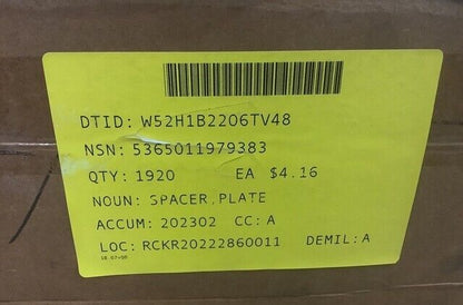 1EA M998 HMMWV X-DOOR ROTARY SPACER PLATE 5584299 12339381 5365-01-197-9383