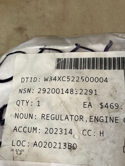 M998 HMMWV NIEHOFF N3103 28V 14V ENGINE GENERATOR REGULATOR 2920-01-483-2291 NOS