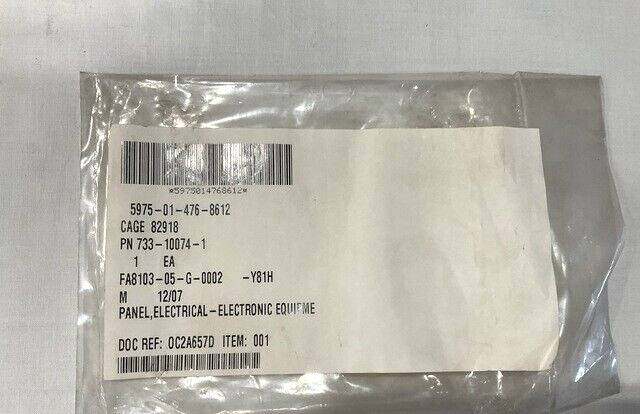 AIRCRAFT C/KC-135 733-10074-1 ELECTRICAL EQUIPMENT PANEL 5975-01-476-8612 USA