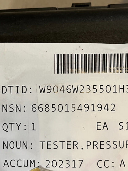 NEW RADIATOR PRESSURE TESTER KIT W/COOLANT PURGE/REFILL ADAPTER 6685-01-549-1942