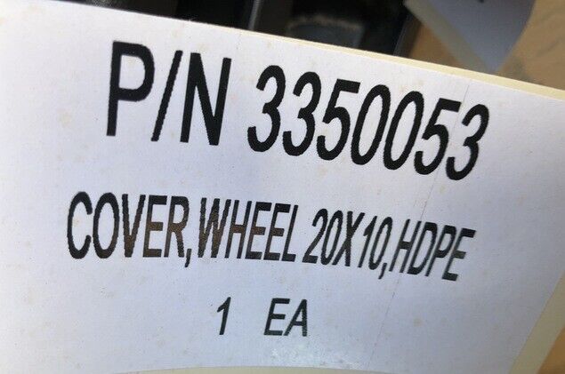 OSHKOSH 3350053 3279439 VEHICULAR HUB CAP INSERT COVER,WHEEL 20 X 10 FOR MRAP