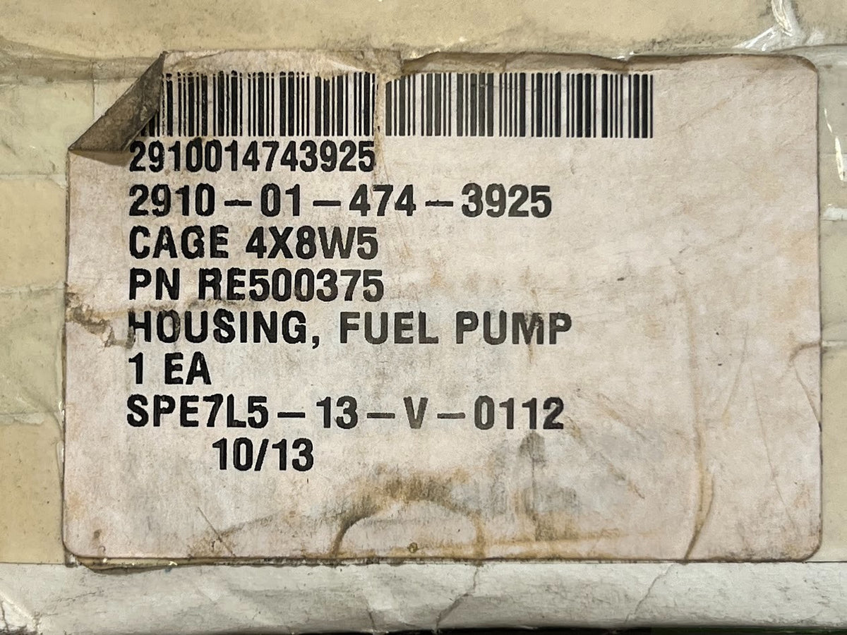 Fuel Pump Housing 230LCR NSN 2910-01-474-3925 - photo 8