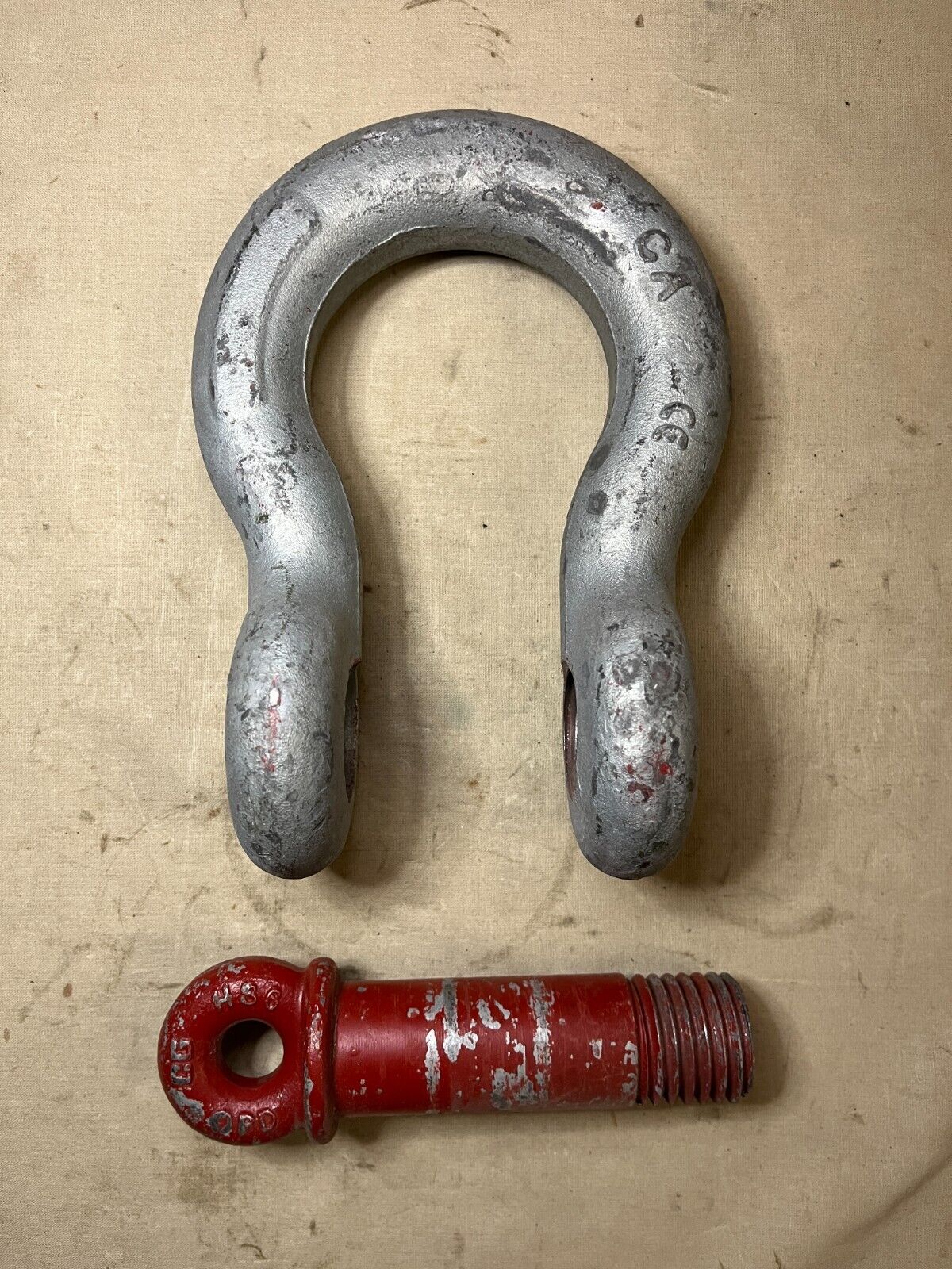 FMTV TRUCK CROSBY 1-1/4" G-209 SCREW PIN ANCHOR SHACKLE 12 TON 2510-01-482-7957