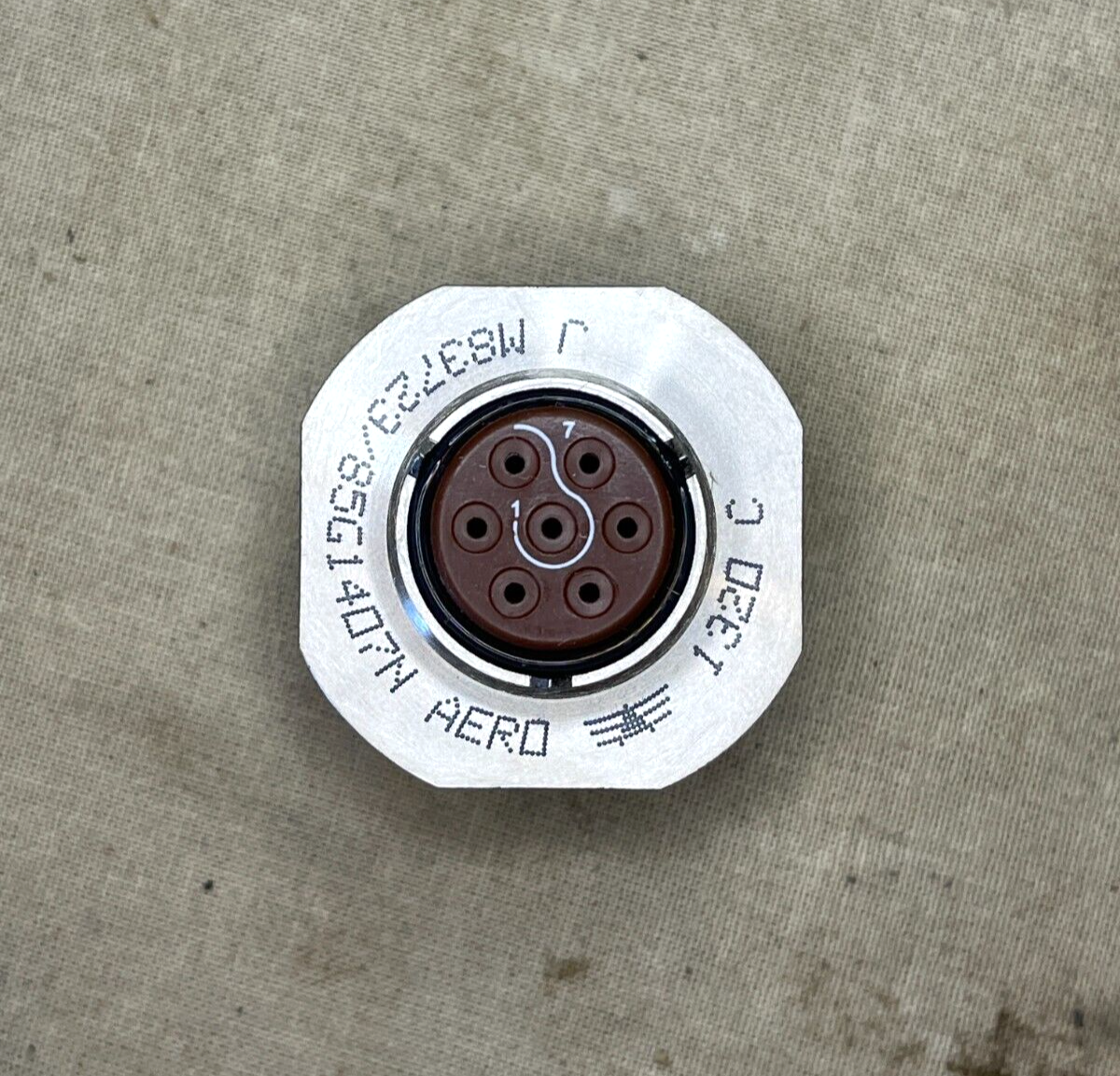 AERO CONTRACTOR M83723/85G1407N ELECTRICAL RECEPTACLE CONNECTOR 5935-01-303-3328