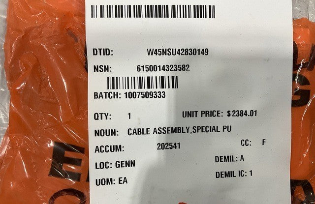 Cable Assy 12469314 NSN 6150-01-432-3582 - photo 15
