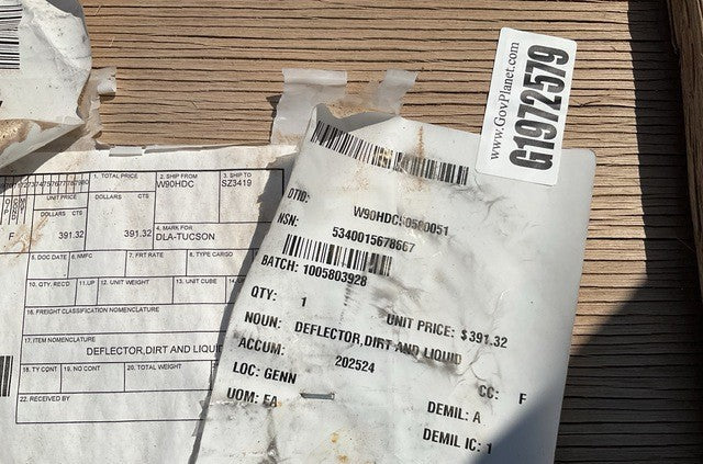 Dirt Deflector 12532116 NSN 5340-01-567-8667 - photo 3