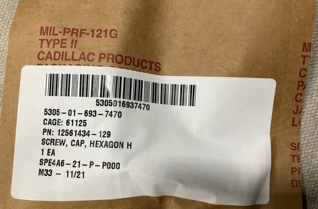 Head Cap Screw M1167 NSN 5305-01-693-7470 - photo 3