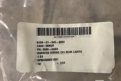 MRAP-COUGAR SPARTAN MOTORS 2568-GG5D REAR LIGHTS WIRING HARNESS 6150-01-545-6892
