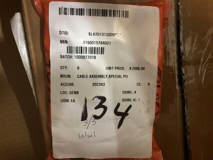 NIMITZ CLASS CVN SIEMENS AIC8MC ELECTRICAL CABLE HARNESS 6145-01-576-4021