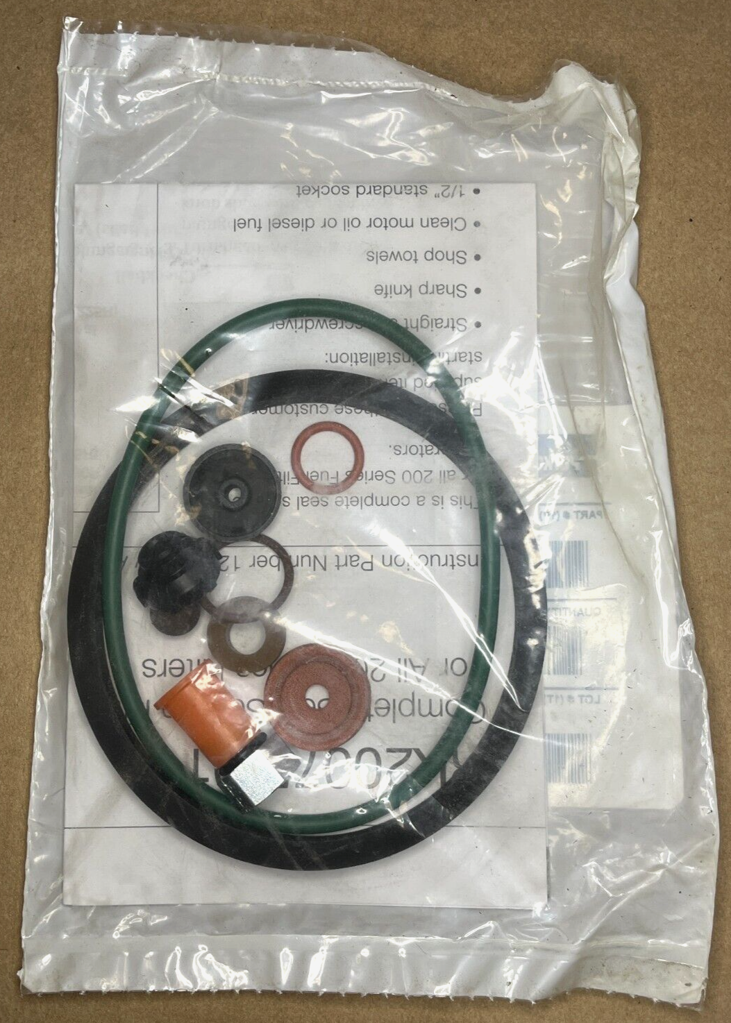 CAT C7 ENGINE FLUID PRESSURE FILTER PARTS KIT 10658352-021 4330-20-007-4533