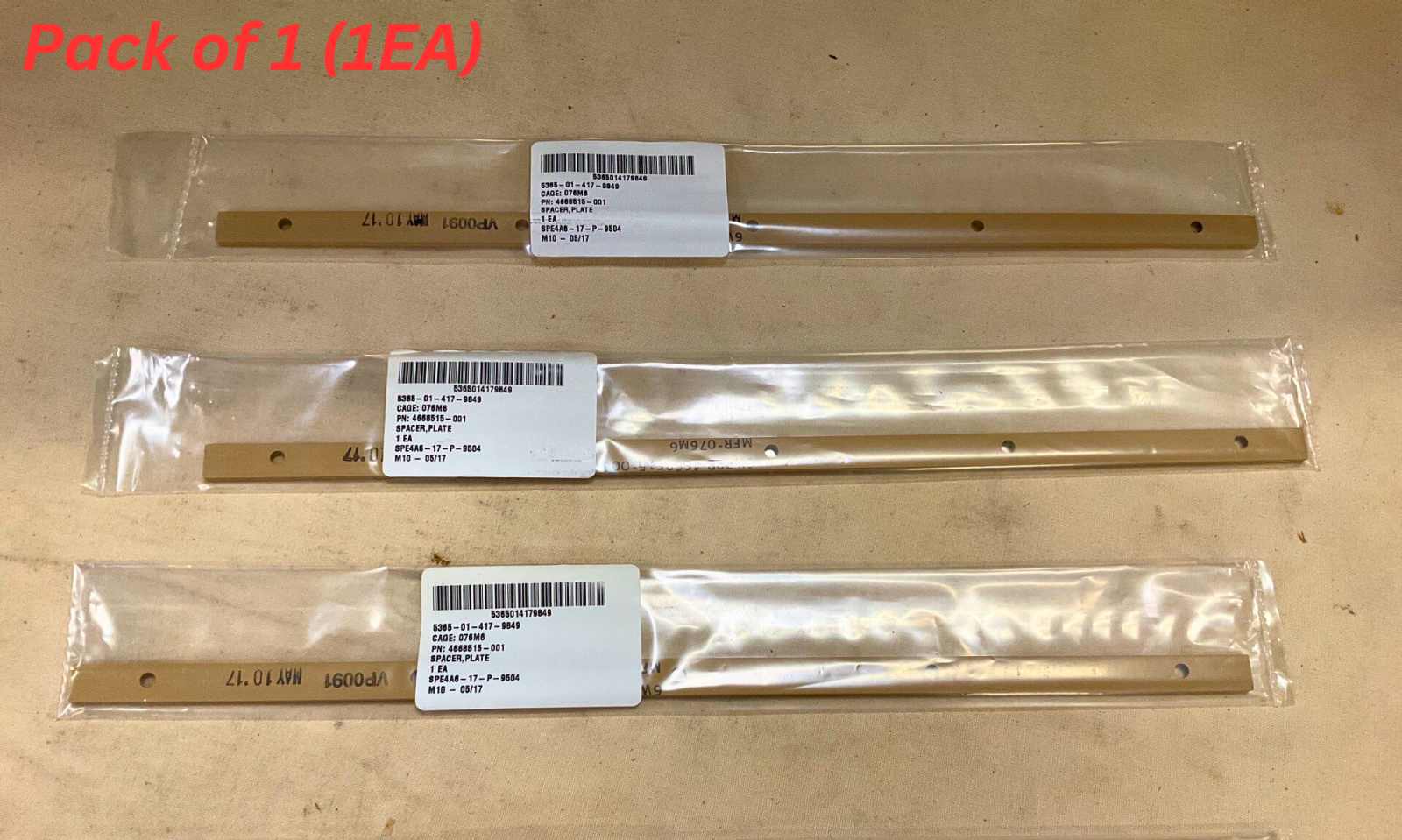 1EA M998 HMMWV BAE SYSTEMS 4668515-001 PLATE SPACER 4668515 5365-01-417-9849