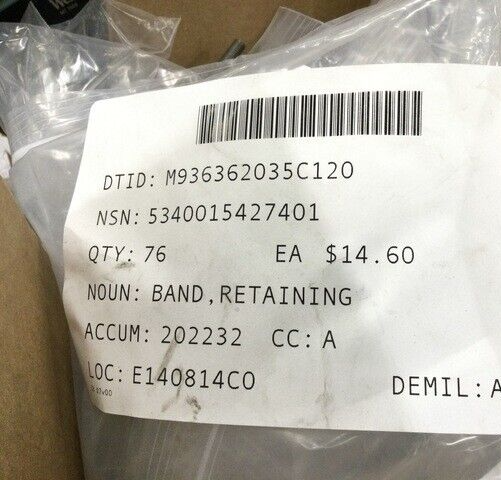 HMMWV M998 Clampco Products 4668988-000 Retaining Bands NSN 5340-01-542-7401