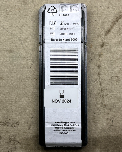 DRAGER 8101711 AMMONIA SHORT TERM DETECTOR TUBE BOX 4523105 6665-00-140-0886