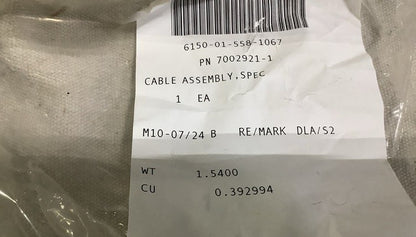 Cable Assembly 7002921-1 NSN 6150-01-558-1067 - photo 4