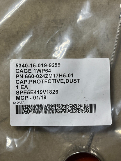 NEW GLENAIR ITALIA 660-024ZM17H5-01 CAP PROTECTIVE DUST 5340-15-019-9259