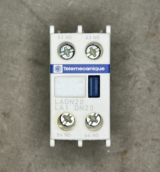 TELEMECANIQUE/SCHNEIDER CONTACT BLOCK AUXILIARY LADN20 038388 15124490151 USA