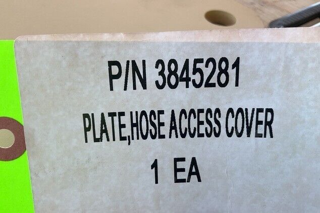 GENUINE MRAP-COUGAR 3845281 OSHKOSH PLATE,HOSE ACCESS COVER 5340-01-580-1133