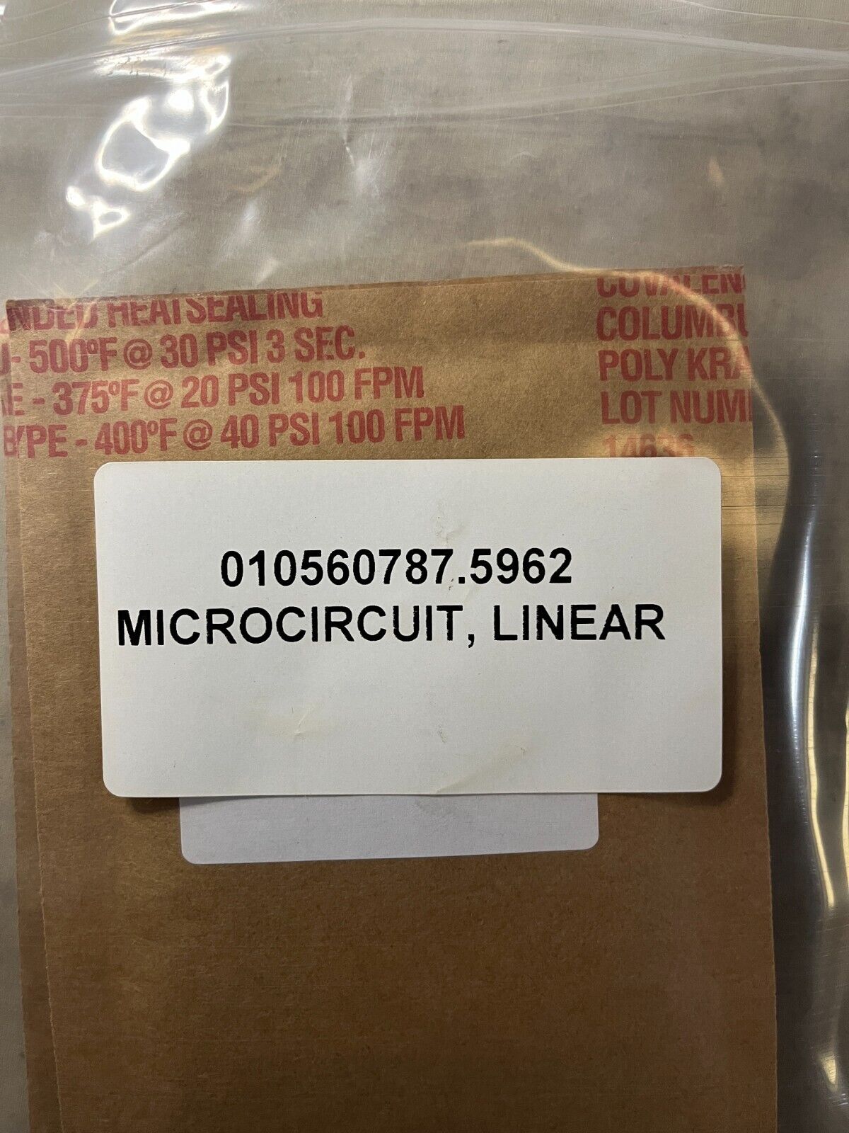 NEW LINEAR MICROCIRCUIT INTEGRATED CIRCUIT 14274-002 5962-01-056-0787 USA