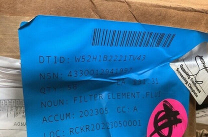 FILTER ELEMENT FLUID 0.75 psi 5-45-4893 5454893 4330012941997 4330-01-294-1997