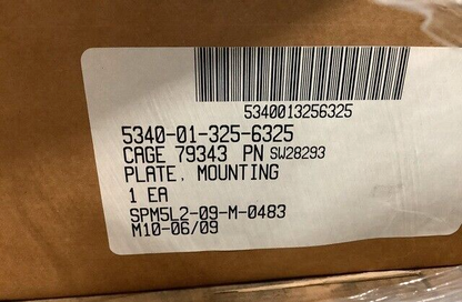 M1000 CHETTL TRAILER, OSHKOSH M1070 SW28293 MOUNTING PLATE 5340-01-325-6325