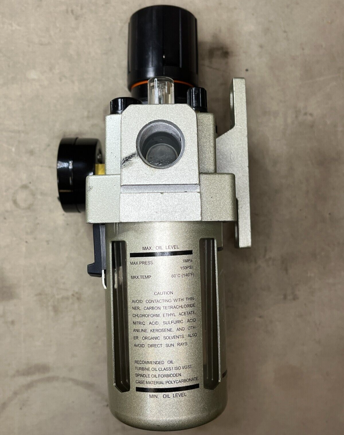 NEW AIRLINE FILTER-LUBRICATOR ASSEMBLY MIL-0-82042 A-A-50492 4930-00-293-8152