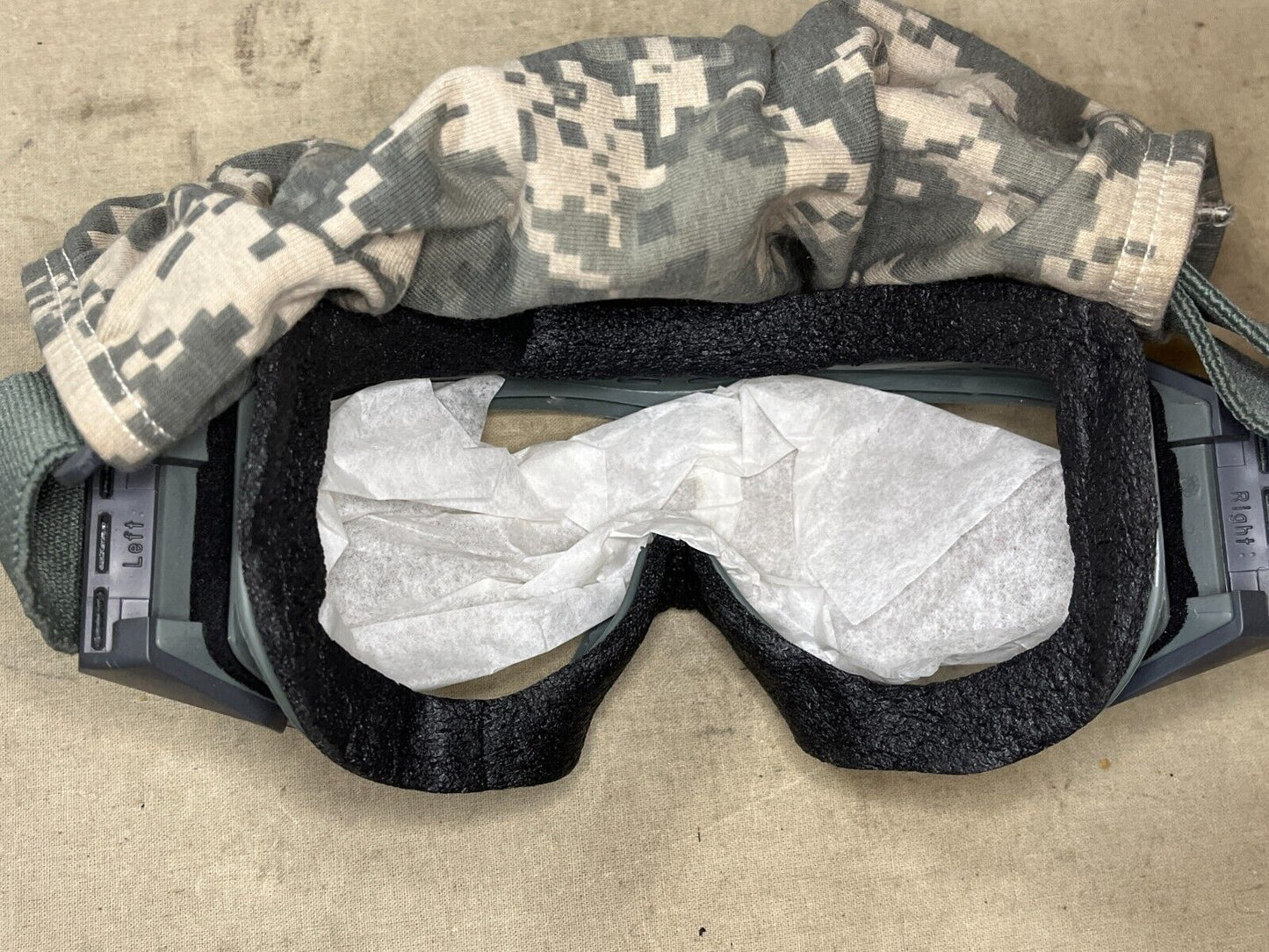 ESS EP-01FG1-MSB CLEAR SMOKE GREEN INDUSTRIAL GOGGLES 10310190 4240-01-540-5585