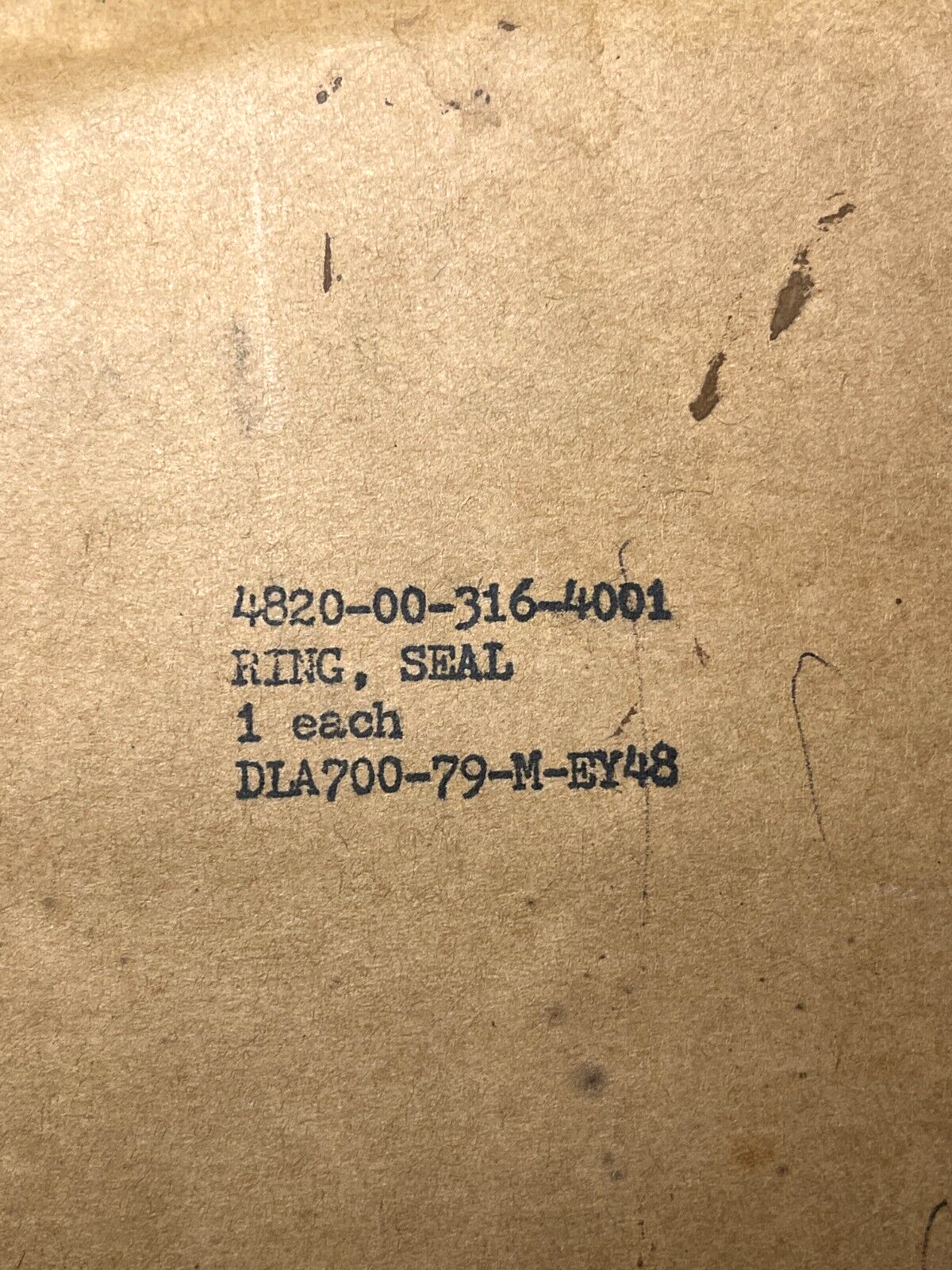 KNOX-CLASS FRIGATE D16130 SOFT STEEL SILVER PLAT SEAL RING 4820-00-316-4001 NOS