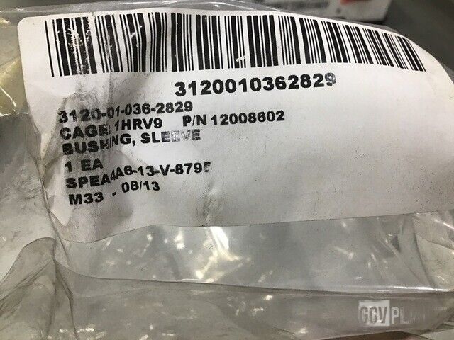 NEW MILITARY M198 12008602 BUSHING SLEEVE 4 HOLE 3120-01-036-2829