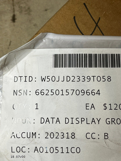 JLG-ATLASII KONGSBERG AUTOMOTIVE 1001128670 DATA DISPLAY GROUP 6625-01-570-9664