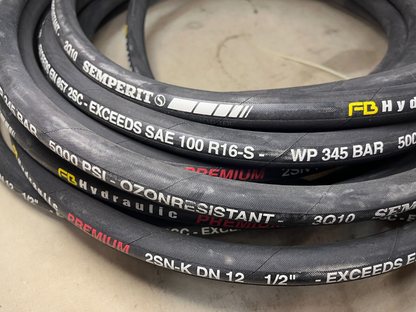 SEMPERIT COMPACT HYDRAULIC HOSE EN 857 2SC-SAE 100 R16-S WP 345 BAR 1/2"