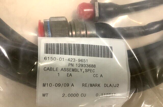 MILITARY M551, BFVS TANK 12933688 ELECTRICAL CABLE ASSEMBLY 6150-01-423-9651