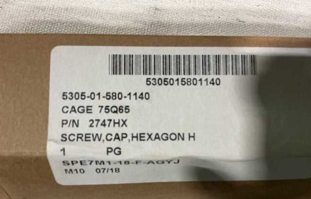 Screw 2747HX NSN 5305-01-580-1140 - photo 5