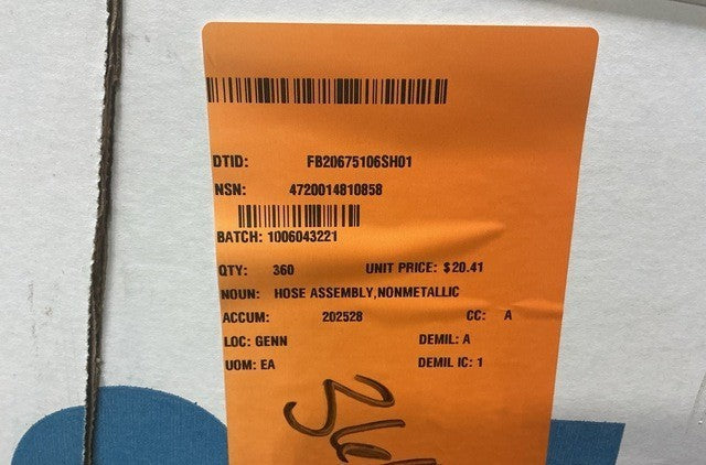 Hose Assy 481/482ST-12 NSN 4720-01-481-0858 - photo 7