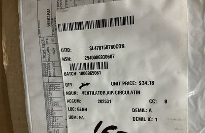 Ventilator 5-TON NSN 2540-00-693-0607 - photo 4