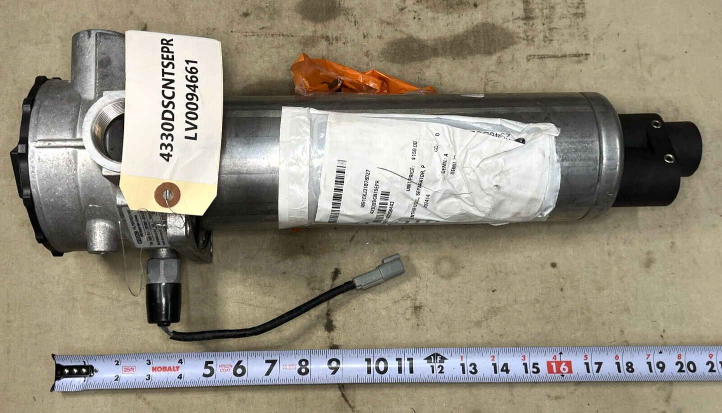 HYDAC CENTRIFUGAL, SEPARATOR PRESSURE 10 BAR PRKM 201 1281300/03161276 NOS USA