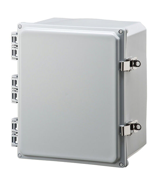 INTEGRA H12106HFLL 12"X10"X6" TRADITIONAL POLYCARBONATE HINGED ENCLOSUR W/LATCH