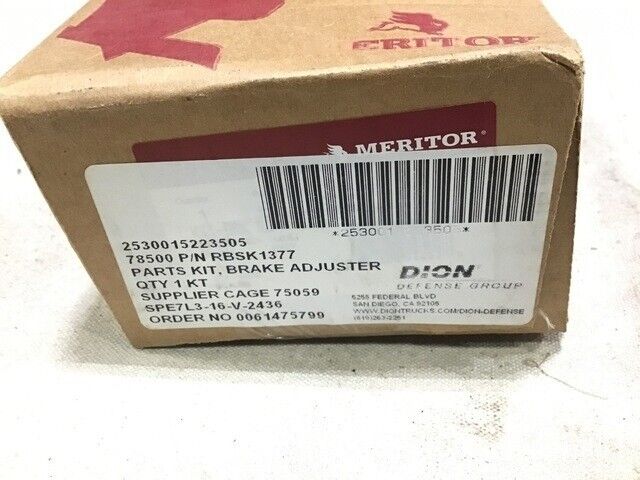 NEW MERITOR RBSK1377 BRAKE ADJUSTER PARTS KITS NSN 2530-01-522-3505