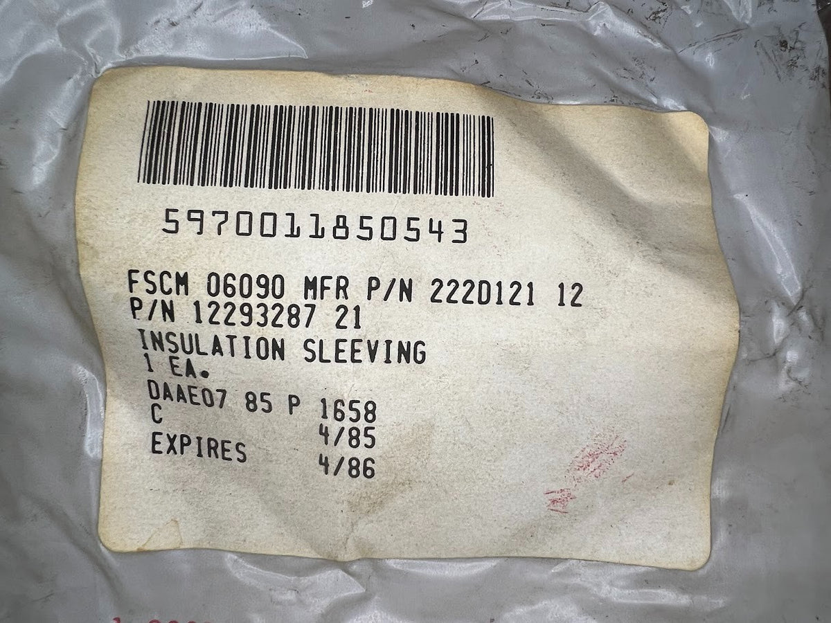 Electrical Insulation Sleeving 222D121-12 NSN 5970-01-185-0543 - photo 5