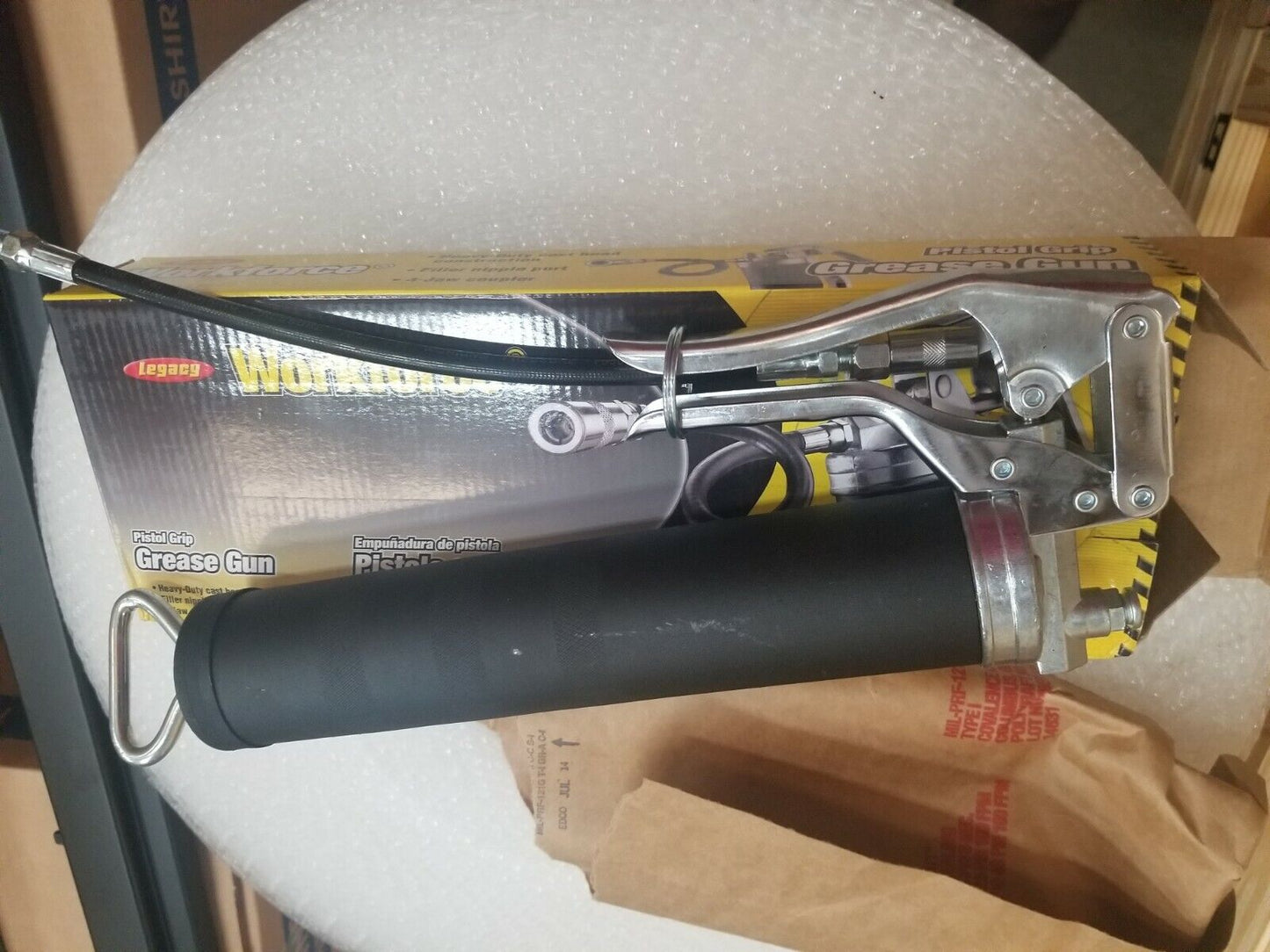 NOS Weems Industries Grease Gun  Flexible Hose and Nozzle MIL-G-3859D 500-PSI