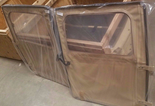 NEW M998 HMMWV Humvee TAN FRONT DOORS 12340231-4,12340231-3