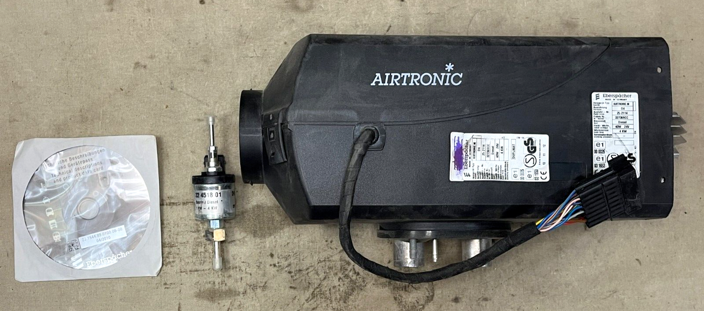 EBERSPACHER AIRTRONIC 327369CC HEATER & FUEL PUMP 40W 24V 4KW 252113050000 NOS