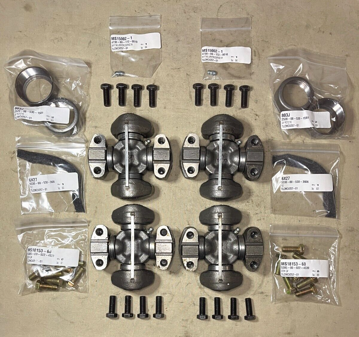 MECHANICAL SEAL REPLACEMENT LATERAL SHAFT PARTS KIT TLCMCV257 5330-01-470-5061